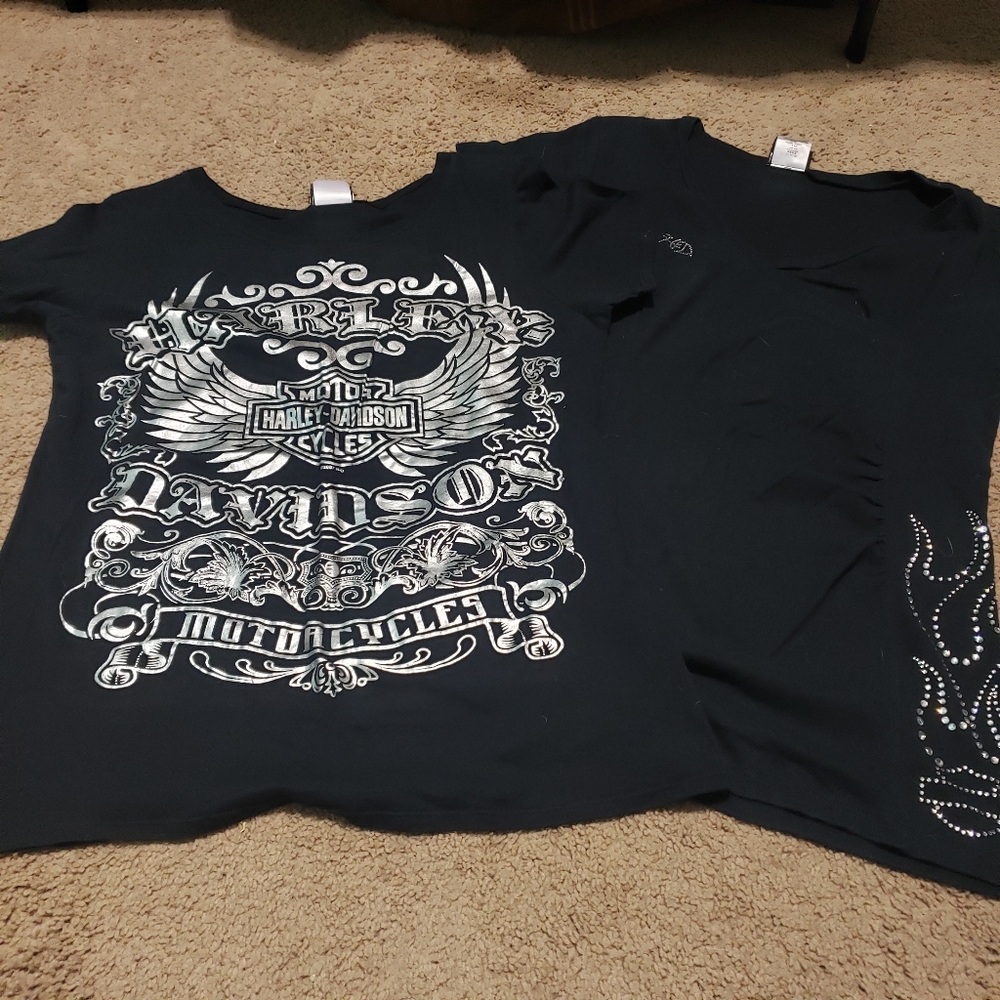 Bundle of 2 Harley-davidson tops
